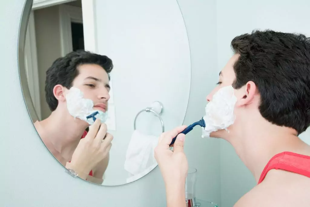 barba de adolescente
