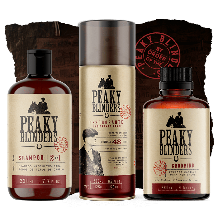 kit shampoo desodorante e grooming peaky blinders don alcides