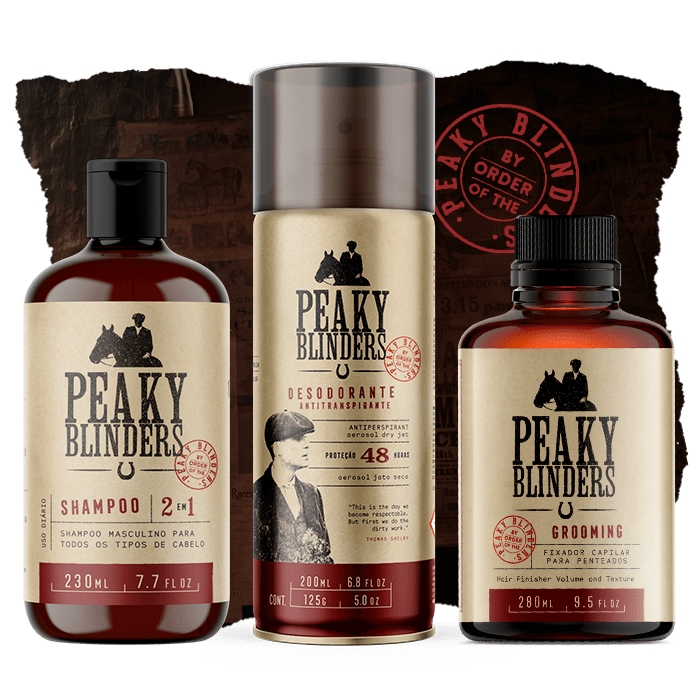 SHAMPOO PARA CABELO MASCULINO 2 EM 1 PEAKY BLINDERS 230ML