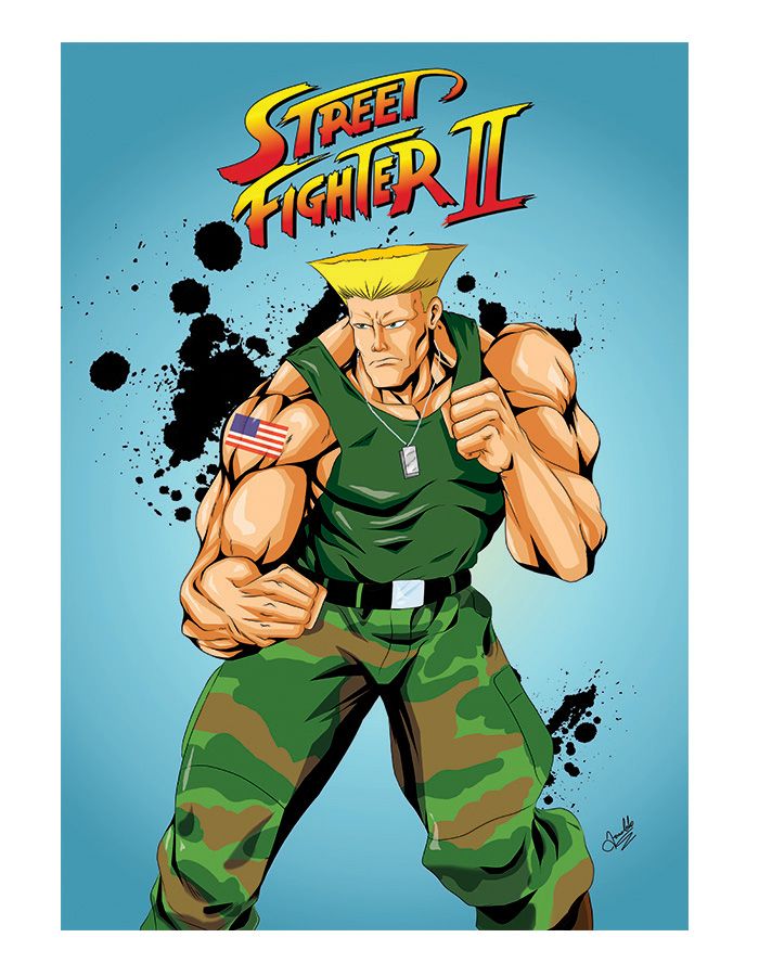 Guile de Street Fighter vende gel no Japão