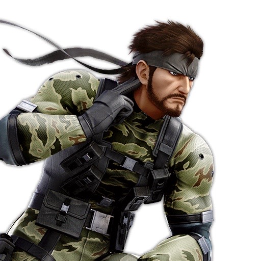 O cabelo do personagem Solid Snake