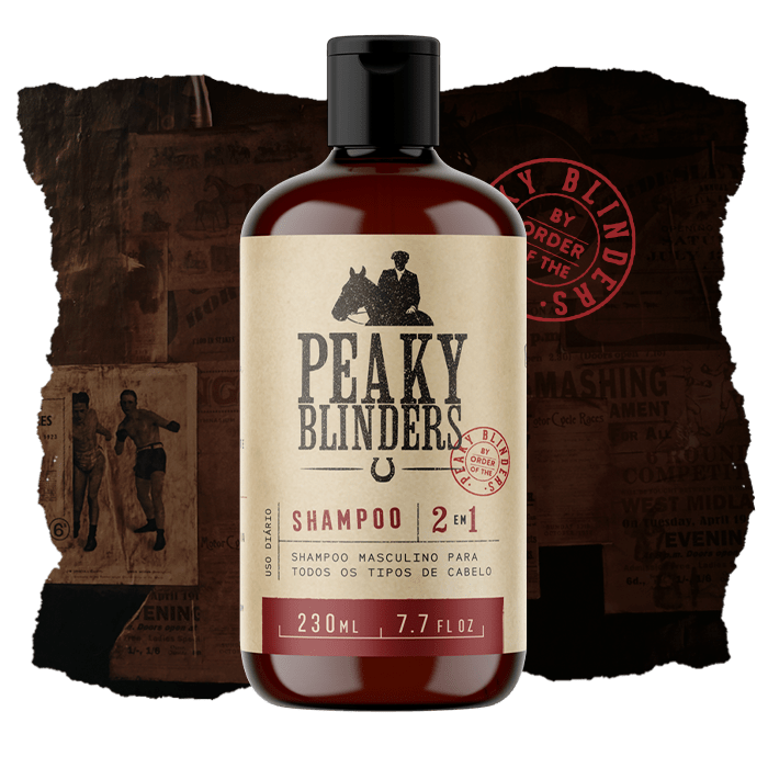 SHAMPOO PARA CABELO MASCULINO 2 EM 1 PEAKY BLINDERS 230ML