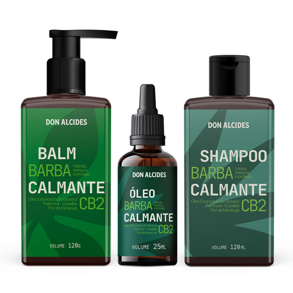 Kit Shampoo Balm e Oleo para Barba DOn Alcides CB2