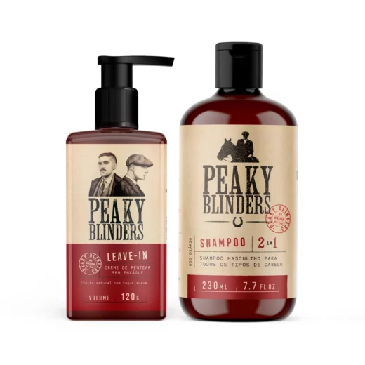 Kit Shampoo 2 em 1 e Leave-in Don Alcides Peaky Blinders