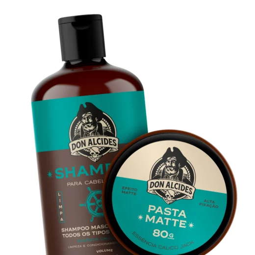 Pasta Matte + Shampoo 2 em 1 Calico Jack Don Alcides