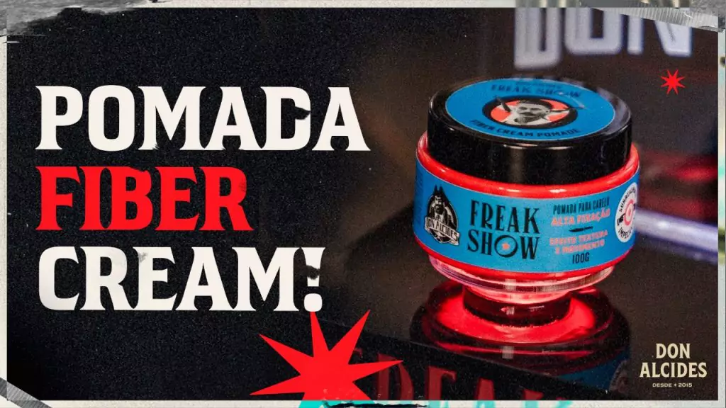 Pomada para cabelo Fiber Cream Don Alcides