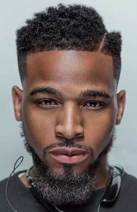 undercut afro