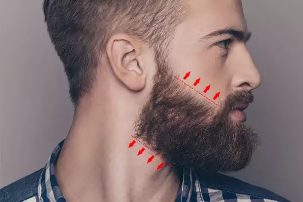 limpe os pelos em excesso da barba