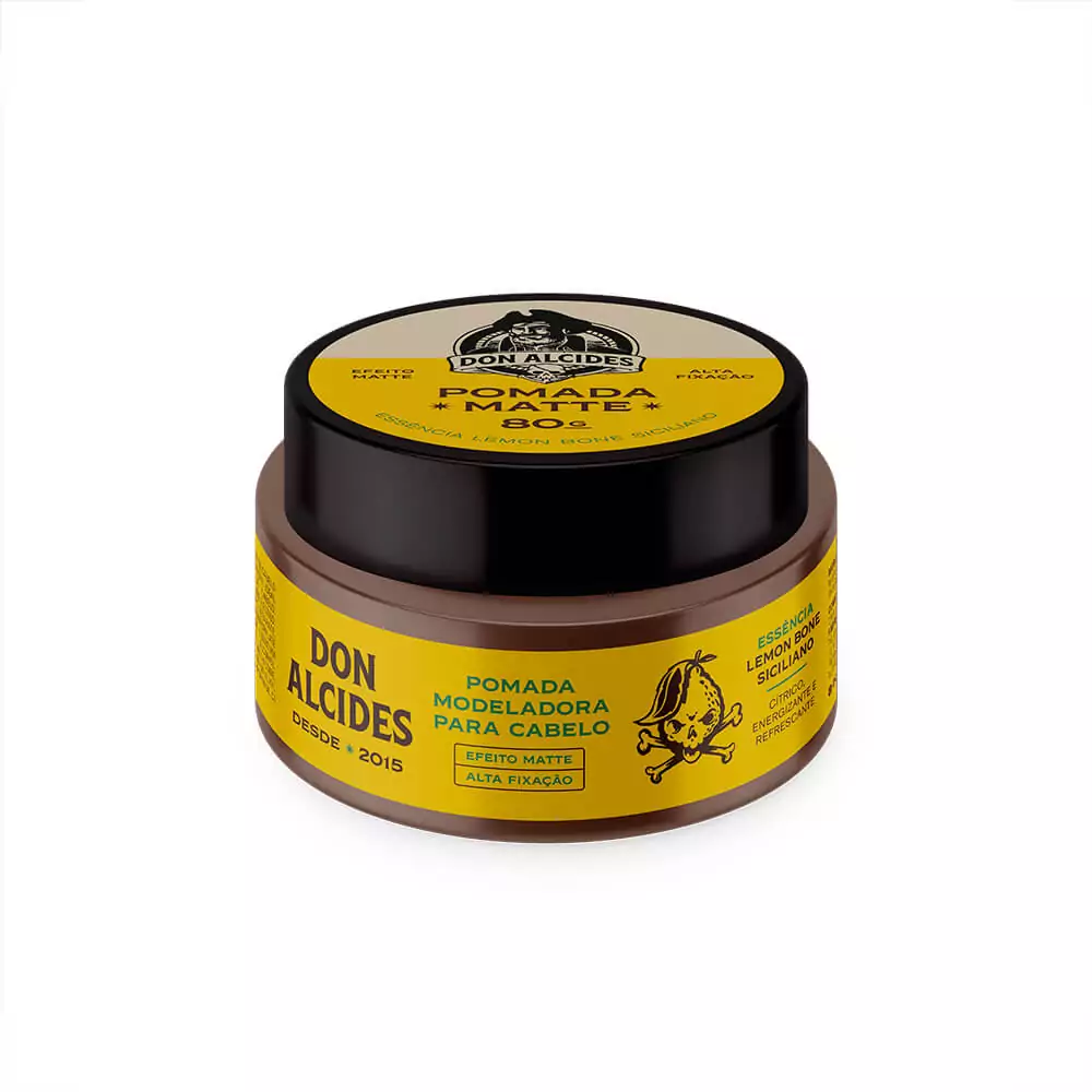 Pomada Matte para Cabelo Don Alcides Lemon Bone